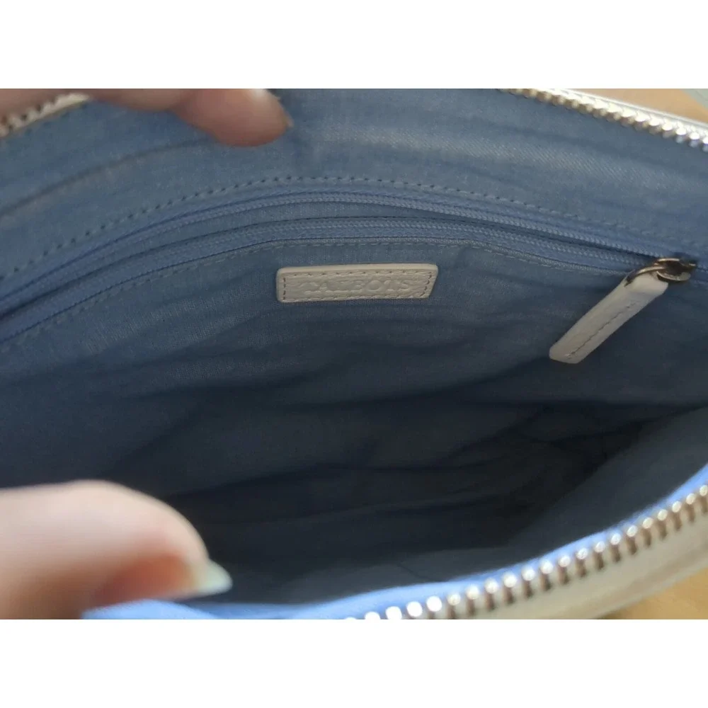 TALBOTS Leather Trim Crossbody Bag- Patchwork- Discontinued‎